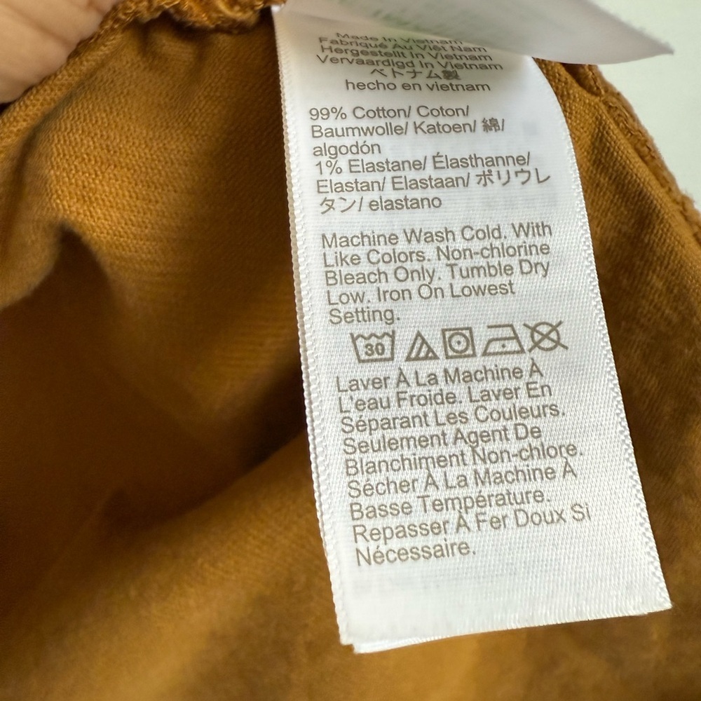 J.Crew Golden Brandy Corduroy Oversized Shirt Jacket Shacket Fall Sz S - Picture 5 of 7